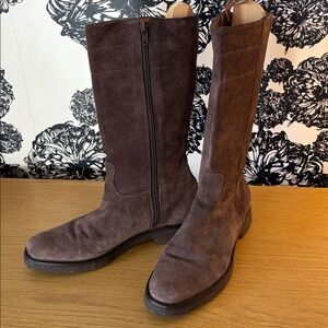 Eddie Bauer “Diane” brown suede boots, 7.5